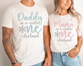 Winter ONEderland Birthday Shirt, Winter Onederland Matching Family Shirts, 1st Birthday Outfit, Snowflake Birthday Tee, Mommy and Me Shirts