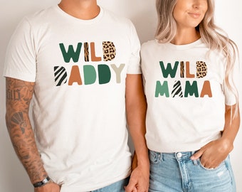 Two Wild Matching Family Birthday Shirts, 2nd Birthday Shirt, Two Wild Birthday, Wild 2nd Birthday, Safari Jungle Zoo Animal, Mommy and Me