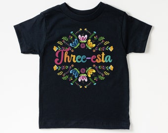 Three-esta Birthday Shirt: Fiesta 3rd Birthday Outfit
