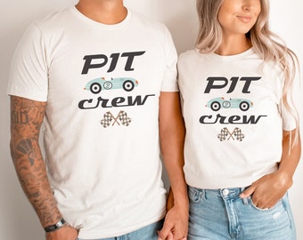 Two Fast Birthday Shirt: Race Car Pit Crew Matching Family Tee