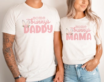 Bunny 1st Birthday Matching Family Shirts, Some Bunny Is One Birthday Outfit, Floral Bunny Birthday Shirt, Mommy and Me Shirts, Bunny Party