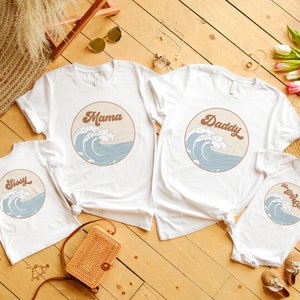 Surf Birthday Shirt, The Big One 1st Birthday Tee, Matching Family Birthday Shirts, Beach, Ocean, Surfer First Birthday Tees, Toddler, Adult