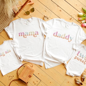 Ice Cream Matching Family Birthday Shirts, Two Sweet Birthday Shirt, Ice Cream 2nd Birthday Shirt, 2nd Birthday Outfit, Second Birthday Tee