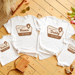 One Happy Camper Matching Family Shirts, First Birthday Shirt, Camping 1st Birthday Outfit, One Happy Camper Birthday, Mommy and Me Shirts
