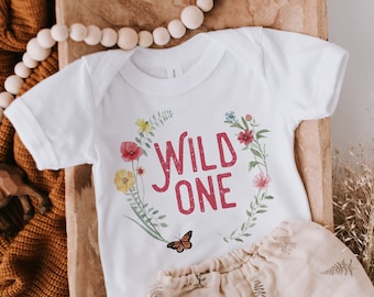 Wildflower 1st Birthday Shirt: Wild One Flower Matching Family Floral Shirts