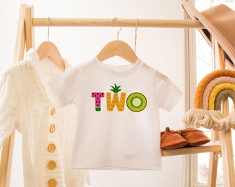 Twotti Frutti 2nd Birthday Shirt: Fruit Party Outfit