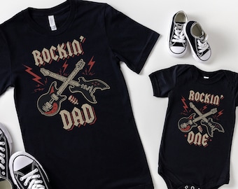 Rock and Roll Birthday Shirt, 1st Birthday Shirt, Mommy and Me Shirts, Rock n Roll Birthday, Rock Star Birthday Outfit, Matching Family Tees