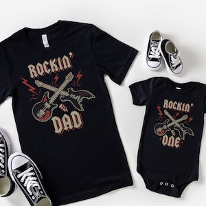 Rock and Roll Birthday Shirt, 1st Birthday Shirt, Mommy and Me Shirts, Rock n Roll Birthday, Rock Star Birthday Outfit, Matching Family Tees