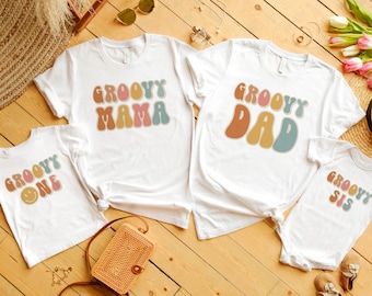 Groovy One Birthday Shirt: Retro 70s First Birthday Tee