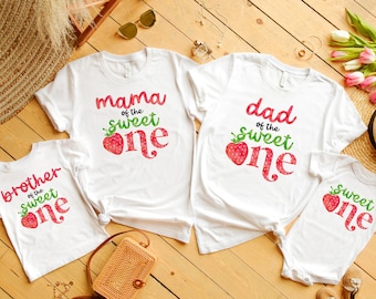 Camiseta de primer cumpleaños de Berry: camisetas familiares a juego para un dulce