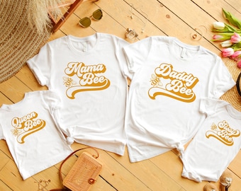Bee Birthday Shirt: Queen Bee Matching Family Outfits