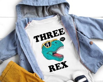 Three Rex 3rd Birthday Shirt, Dinosaur Birthday Shirt, 3rd Birthday Outfit, Three Rex Shirt, 3 Rex Birthday, Dinosaur Birthday Outfit, Retro