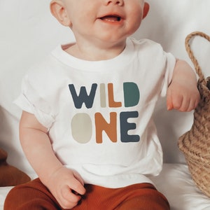 Wild One Birthday Shirt, 1st Birthday Shirt, Safari Jungle Zoo Animal Birthday, Wild Birthday Outfit, 1st Birthday Outfit, Modern Birthday