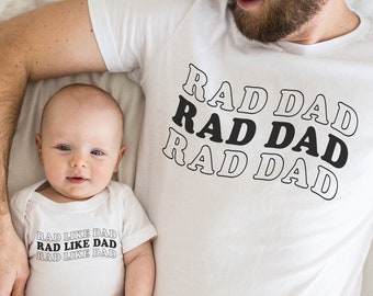 Rad Dad Shirt: Matching Father Son Father's Day Husband Gift