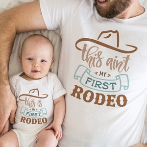 Cowboy Matching Family Birthday Shirts, 1st Birthday Shirt, My First Rodeo Birthday Outfit, Western Birthday Shirt, Mommy and Me Shirts