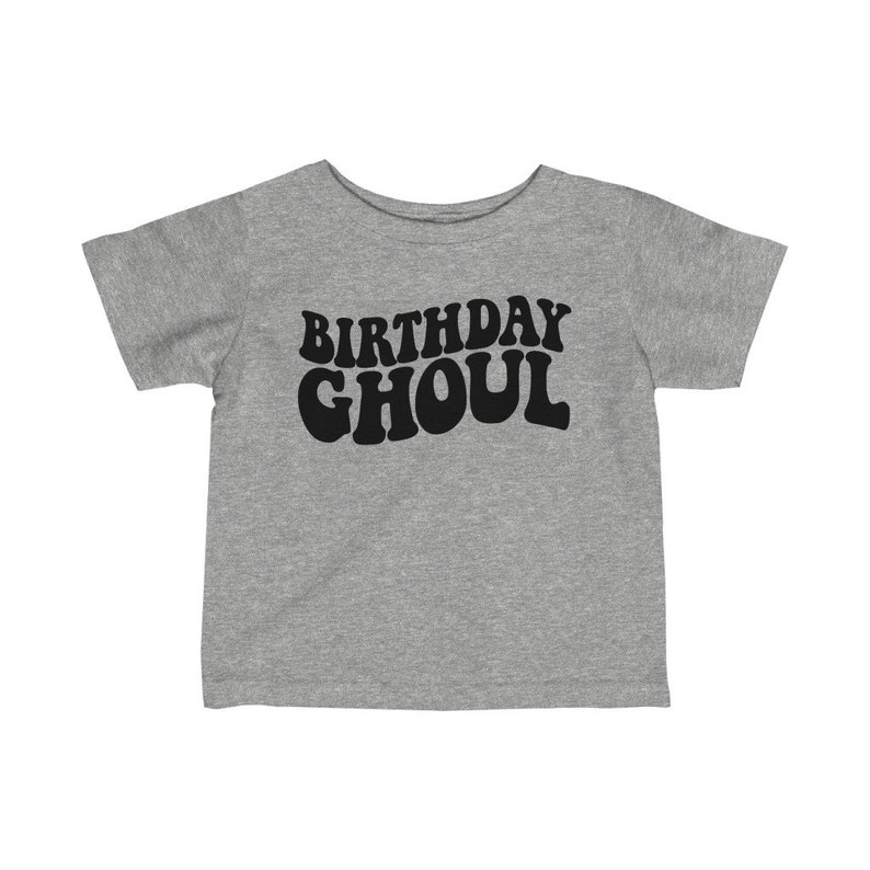 Birthday Ghoul Shirt: Kids Halloween Birthday Tee Heather