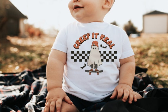 Halloween Kids Shirt: Creep it Real, Spooky Ghost Tee