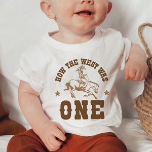 How The West Was One Birthday Shirts, Western Birthday Outfit, Cowboy 1st Birthday, Wild West Birthday, Matching Family Shirts, Mommy and Me image 3