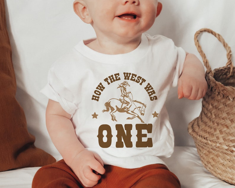 How The West Was One Birthday Shirts, Western Birthday Outfit, Cowboy 1st Birthday, Wild West Birthday, Matching Family Shirts, Mommy and Me image 3