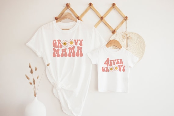 Groovy 4th Birthday Shirt: 70s Hippie Family Matching Outfit