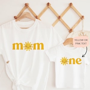 Sunshine 1st Birthday Shirt: Mommy and Me Matching Outfit
