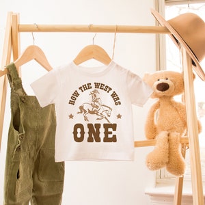 How The West Was One Birthday Shirts, Western Birthday Outfit, Cowboy 1st Birthday, Wild West Birthday, Matching Family Shirts, Mommy and Me image 2