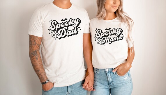 Spooky Mama/Dad Halloween Matching Family Shirts