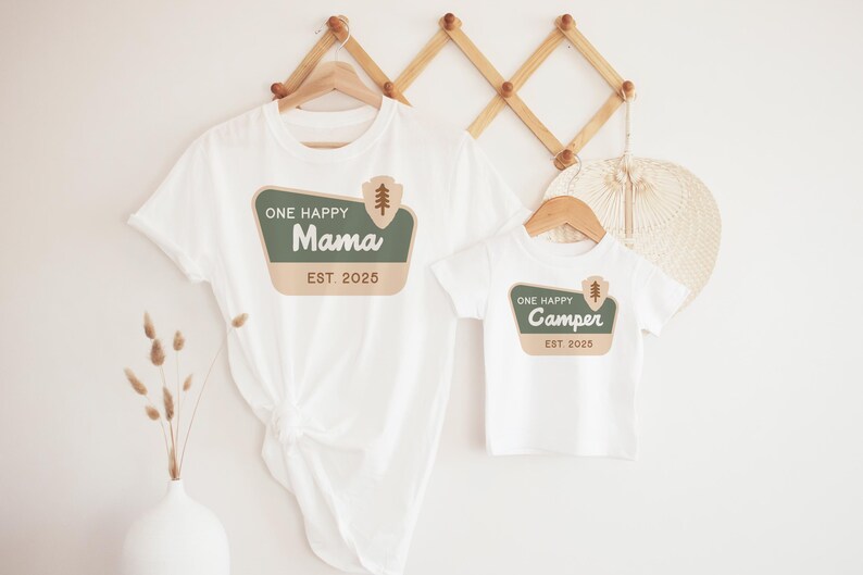 One Happy Camper Birthday Matching Family Shirts: Camping 1st Birthday Outfit, National Parks image 6