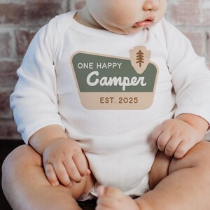 One Happy Camper Birthday Matching Family Shirts: Camping 1st Birthday Outfit, National Parks image 5