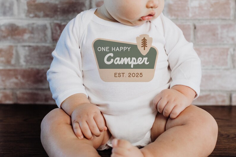 One Happy Camper Birthday Matching Family Shirts: Camping 1st Birthday Outfit, National Parks image 5