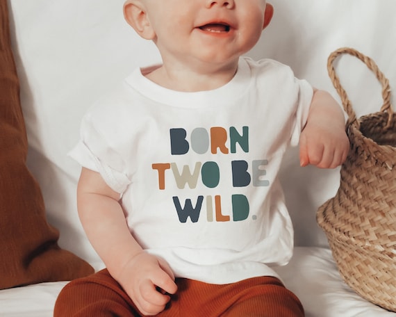 Born Two Be Wild 2nd Birthday Shirt: Safari Zoo Party