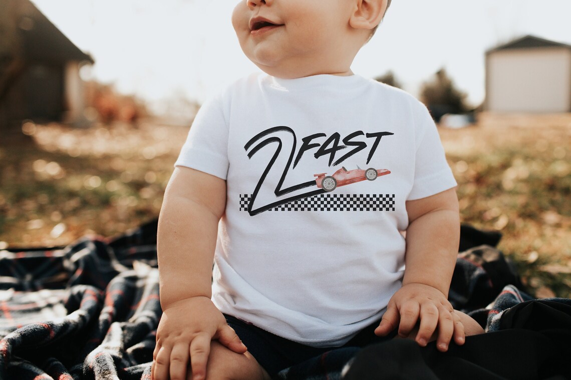 Two Fast Shirt Race Car Birthday Shirt 2nd Birthday Outfit - Etsy