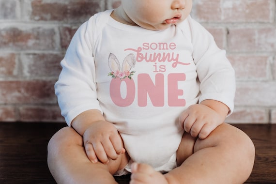 Some Bunny Is One Birthday Shirt: Matching Family Easter Outfits
