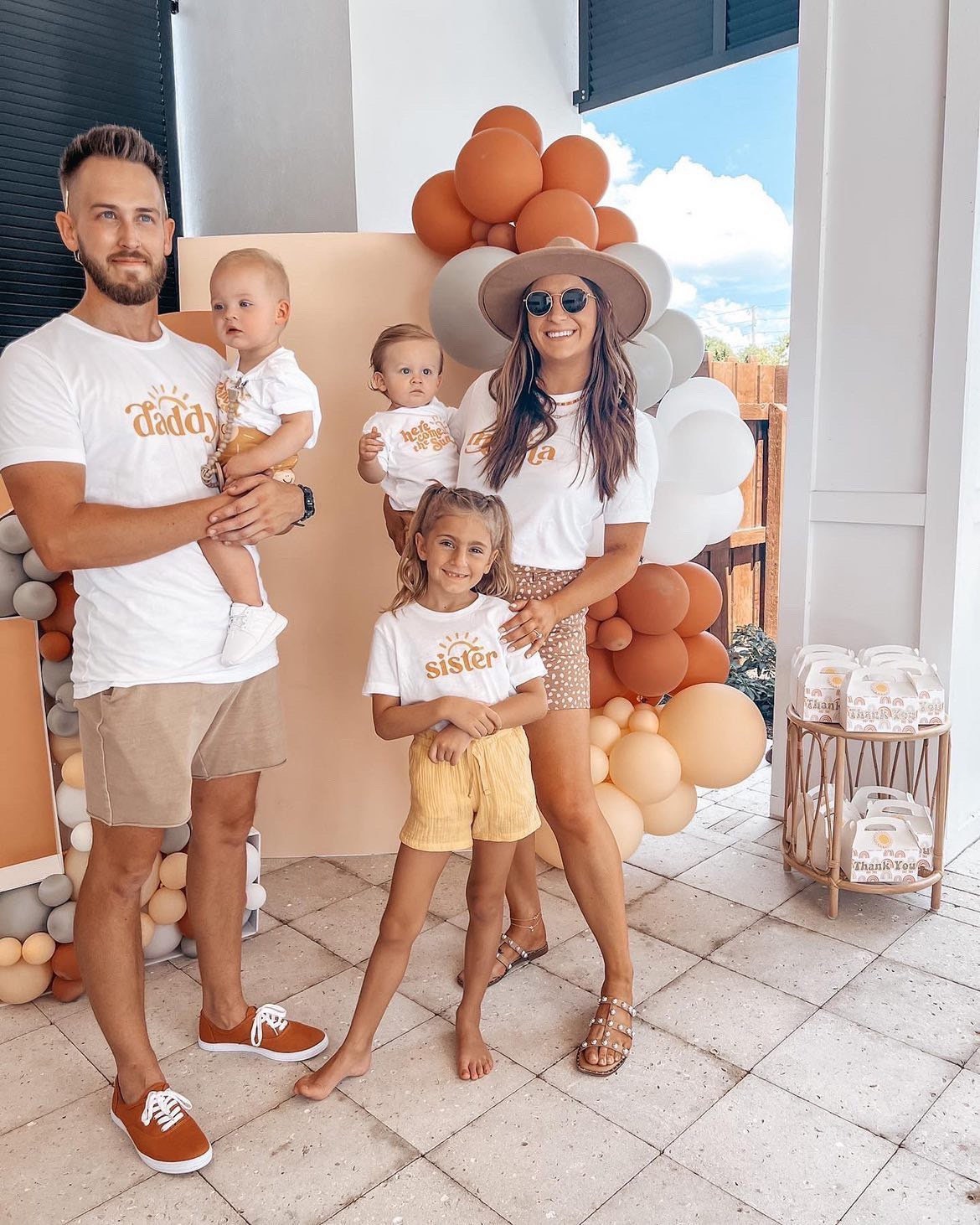 First Trip Around The Sun Birthday Matching Family Shirts, Sunshine Summer 1st Birthday Outfits First Trip Around The Sun Birthday Matching Family Shirts, Sunshine Summer 1st Birthday Outfits