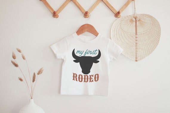 My First Rodeo Birthday Shirt: Western Cowboy/Cowgirl 1st Birthday Outfit
