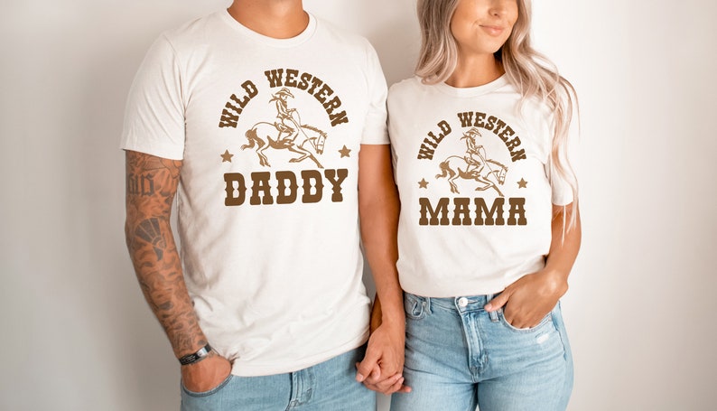 How The West Was One Birthday Shirts, Western Birthday Outfit, Cowboy 1st Birthday, Wild West Birthday, Matching Family Shirts, Mommy and Me image 5