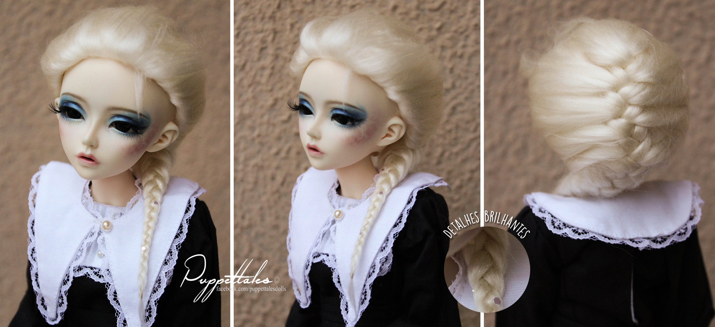 bjd yarn wig