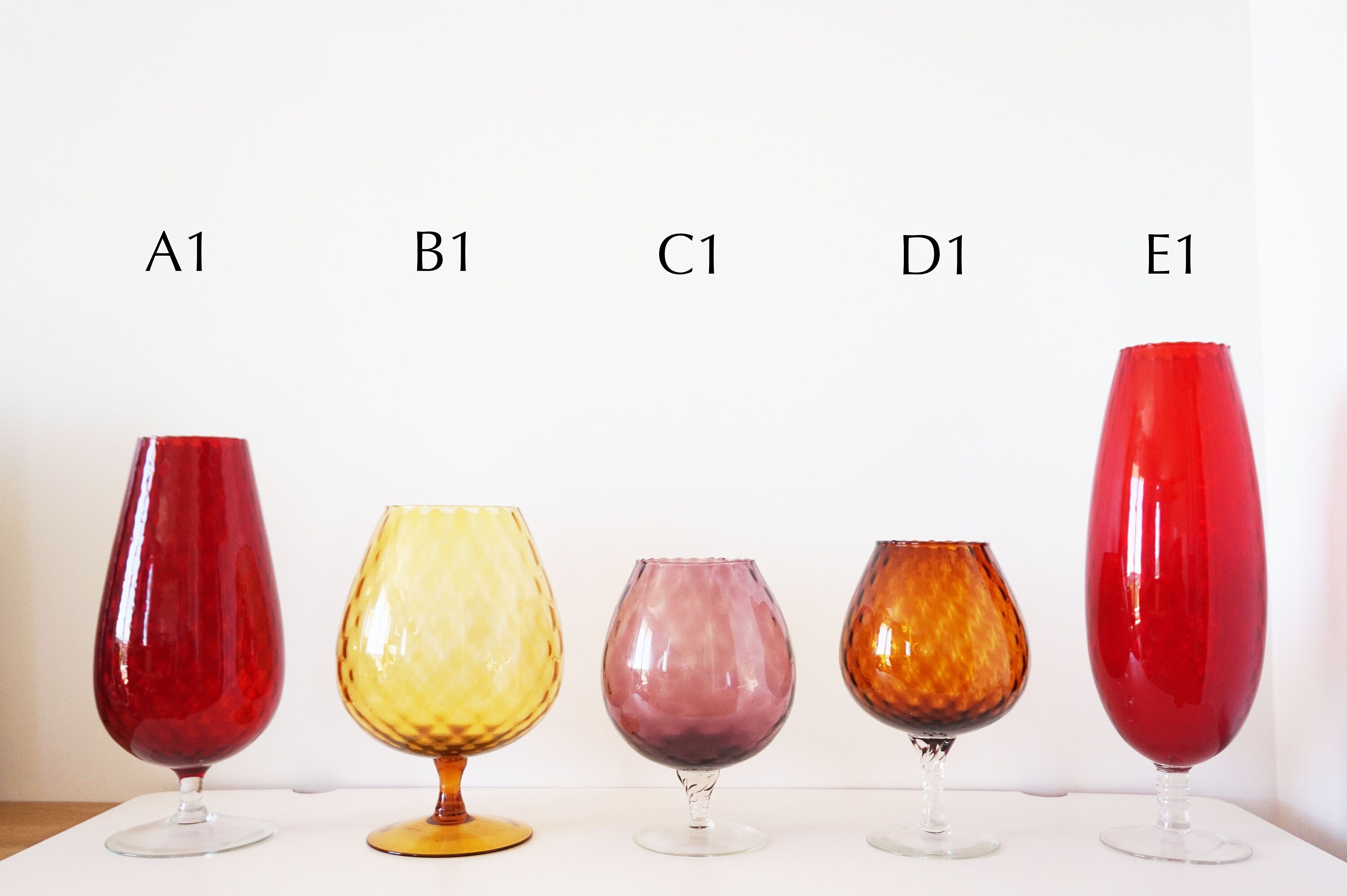 Vases - Verreries Italiennes Empoli Vintage 1950