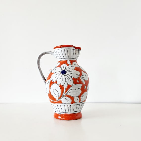 Vintage Italian ceramic pitcher or carafe 1960