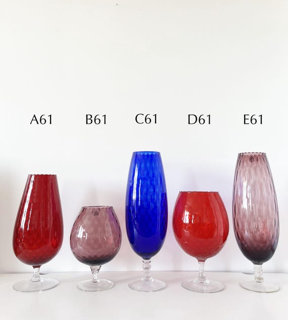 Vases - Italian glassware Empoli vintage 1950