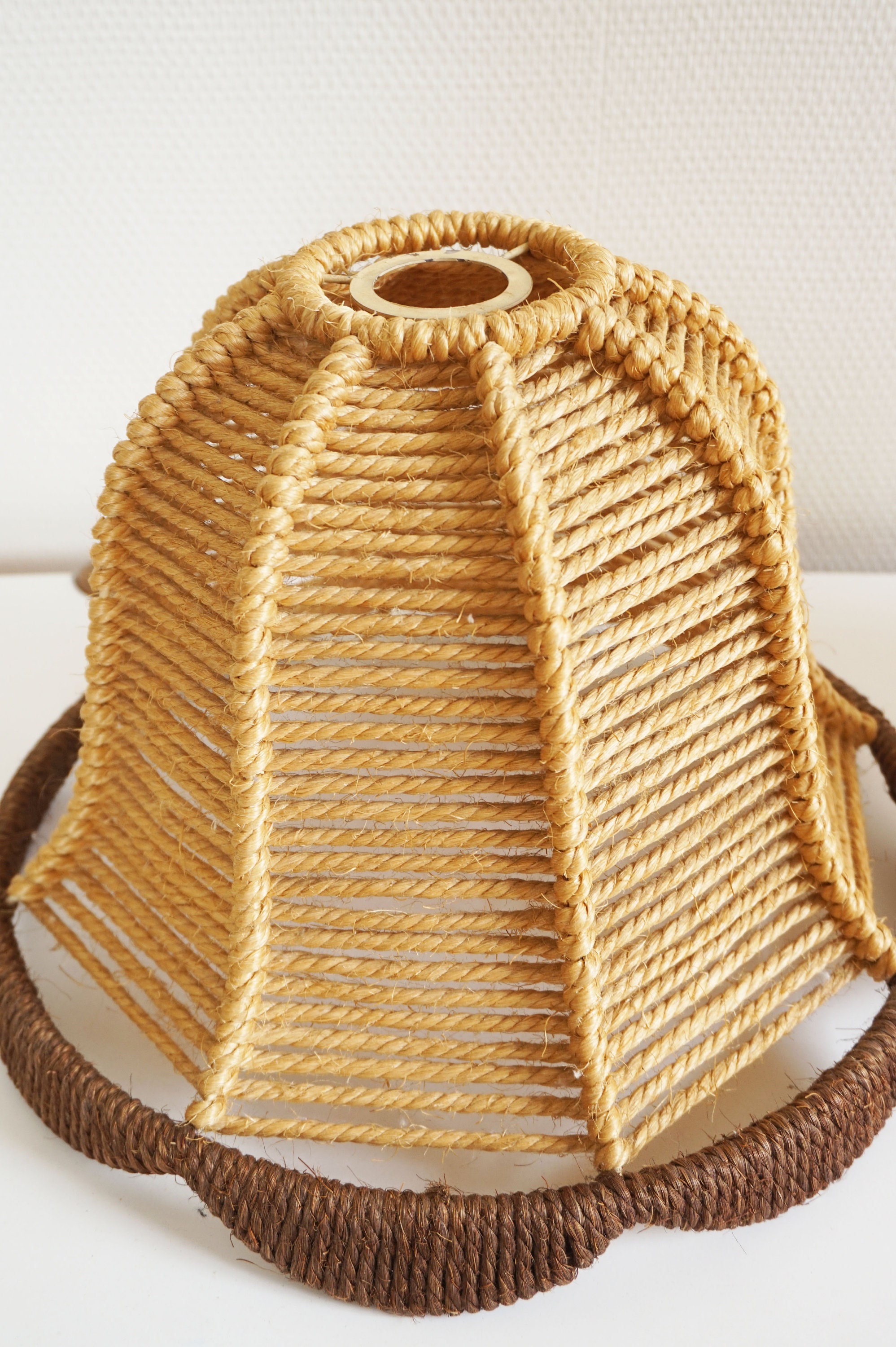 Pair of vintage rope ornaments