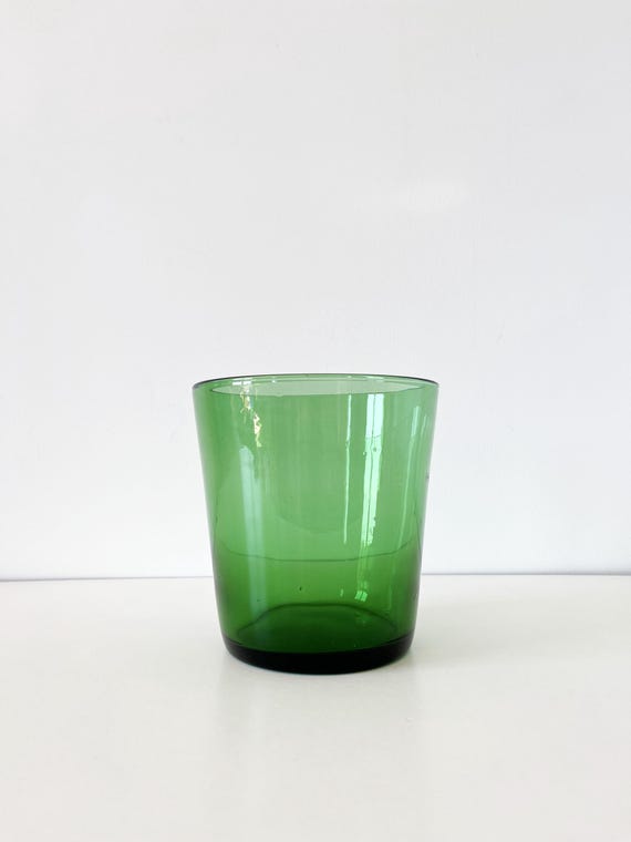 Cache pot en verre de Empoli  1960