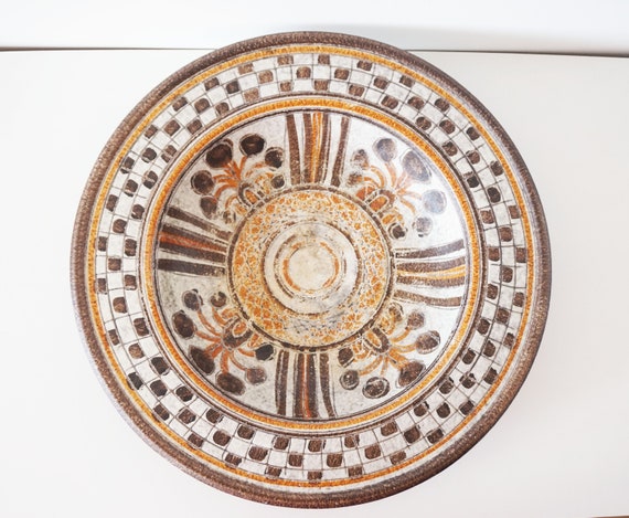 Large Italica ARS ceramic dish Italy 1960