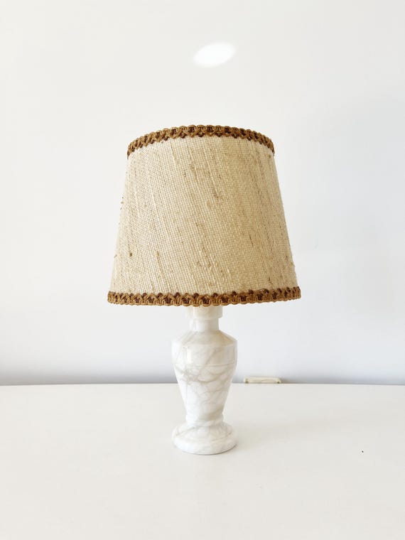 Vintage alabaster lamp from the 1960s