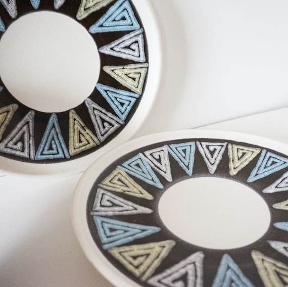 Pair of ceramic dishes 1960 West Germany