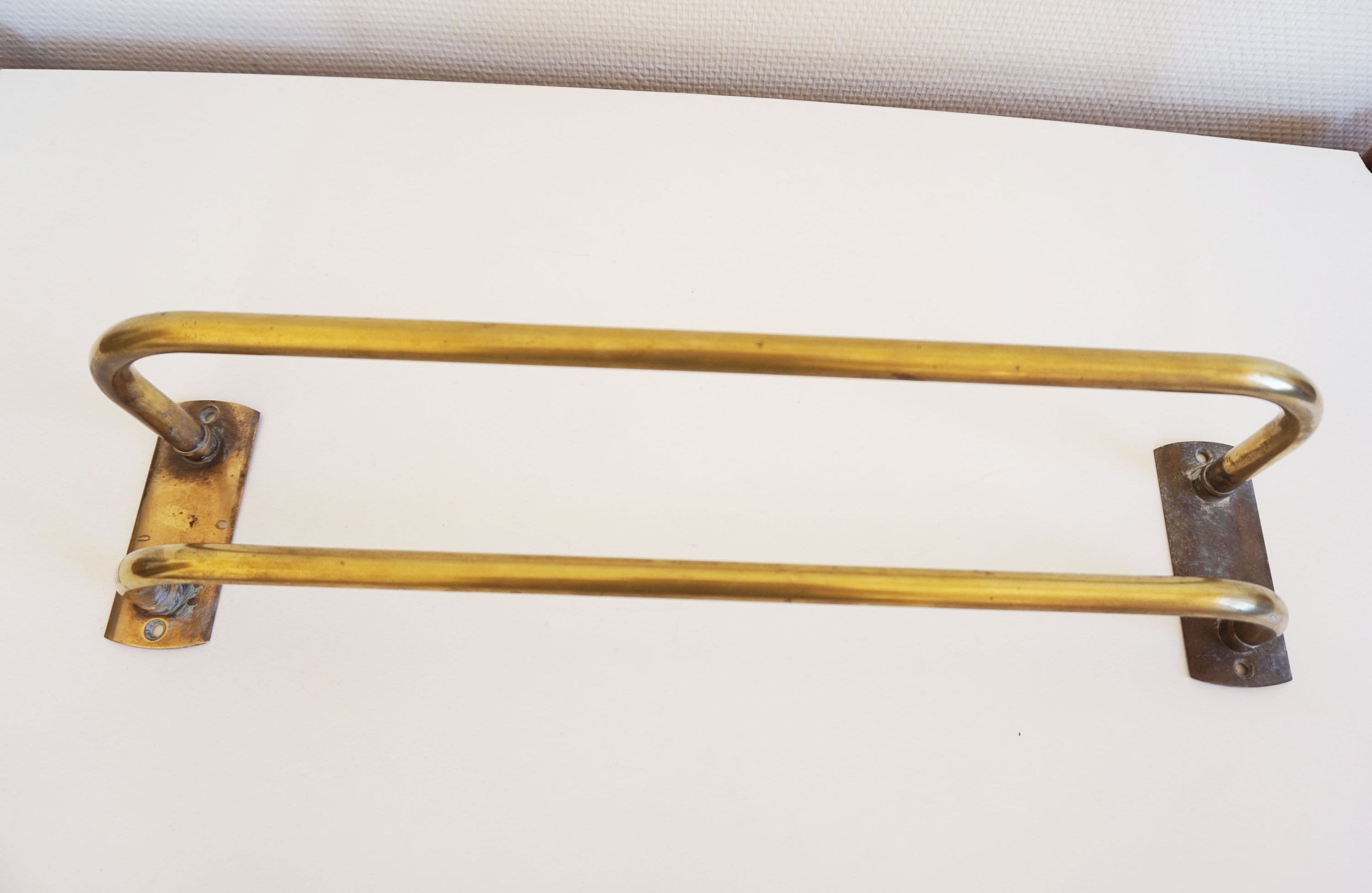 Vintage brass Towel holder