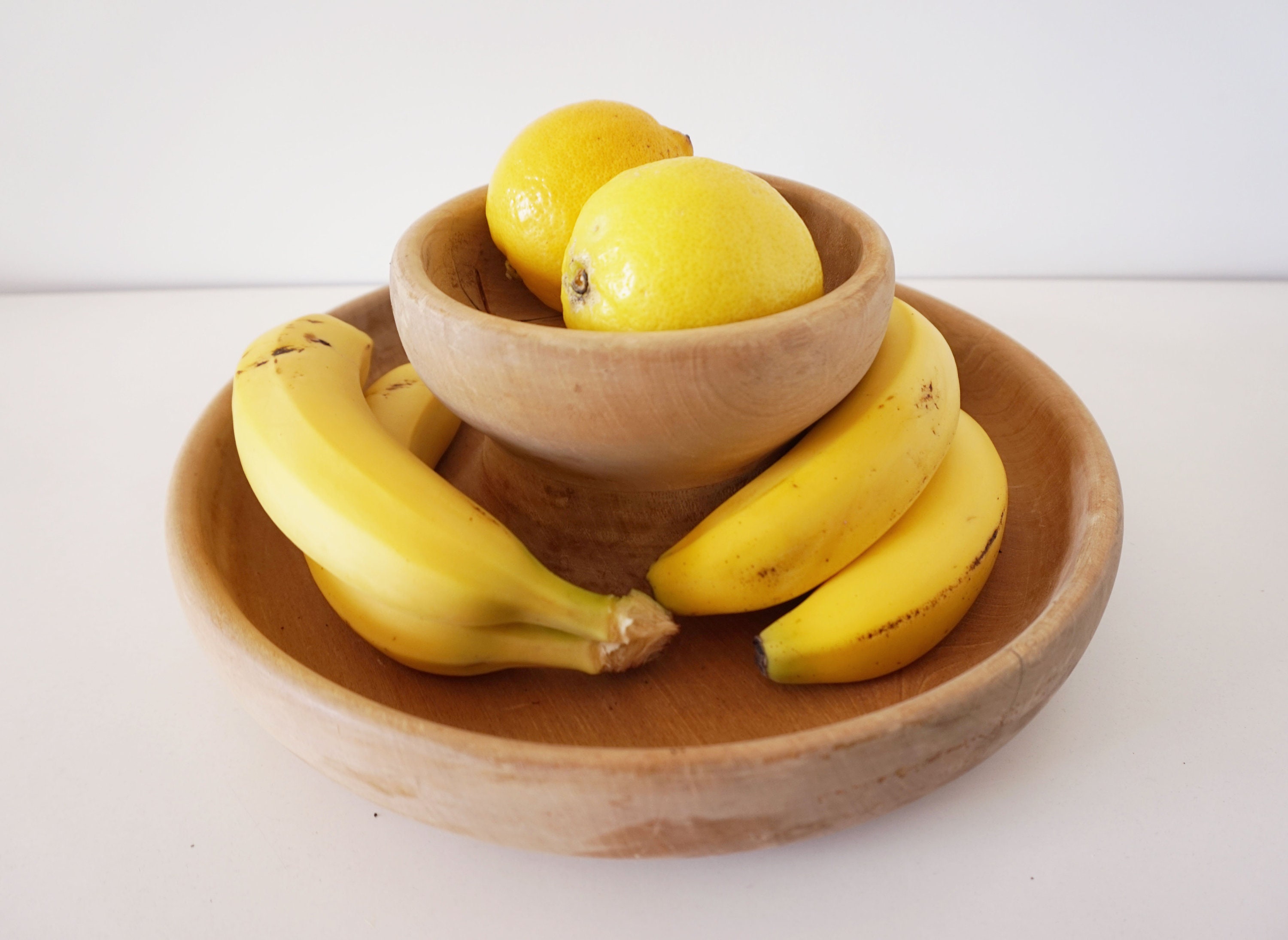 Plat ou Corbeille à Fruit en Bois Massif Brut