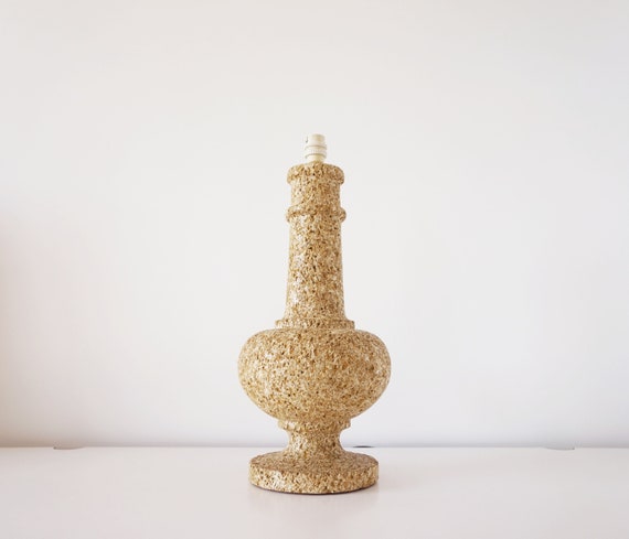 Large vintage lamp base in reconstituted stone 1970