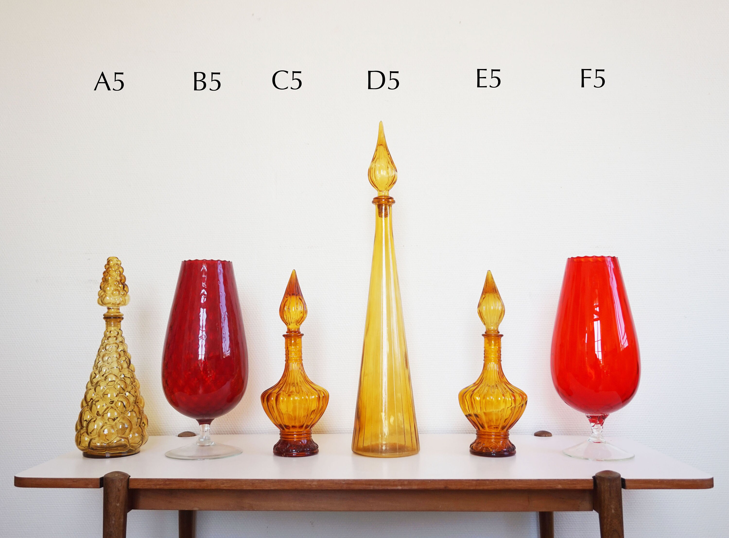 Verrerie Bouteille Carafe Italienne Empoli Vintage