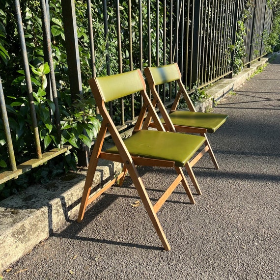 Pair of EDEN model folding chairs by Gio Ponti for Fratelli Reguitti